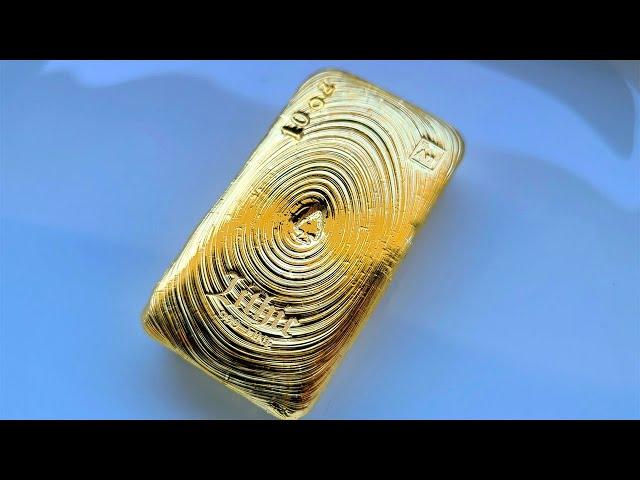 Pouring one of the Finest Gold Bars on the Planet