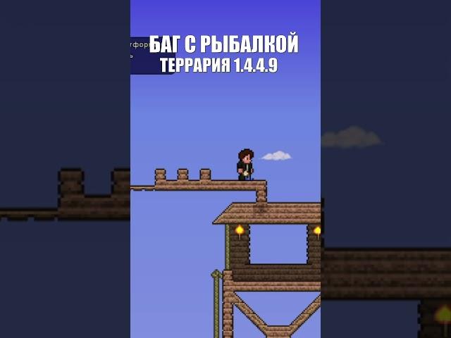 БАГ С РЫБАЛКОЙ В ТЕРРАРИИ 1.4.4. #terraria #баги #shorts #short