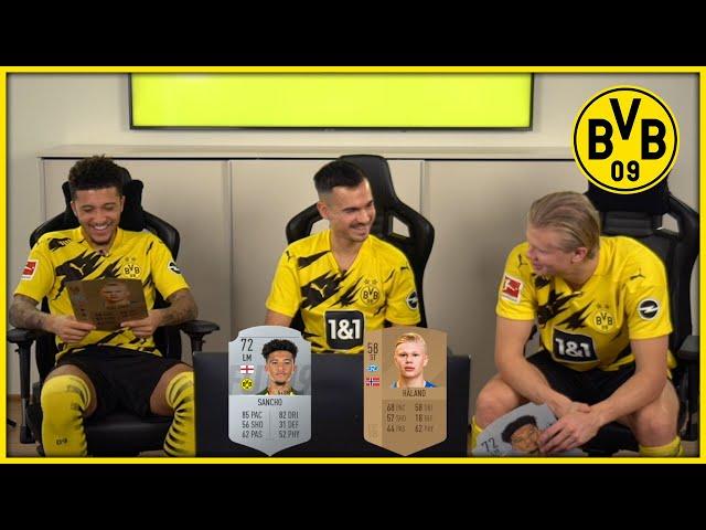 "My passing is ridiculous!" | Haaland & Sancho rate their first ever FUT Card