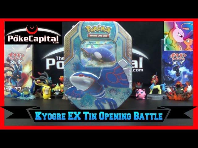 Pokemon Kyogre EX Tin Opening Battle vs Outcast Dimension TCG