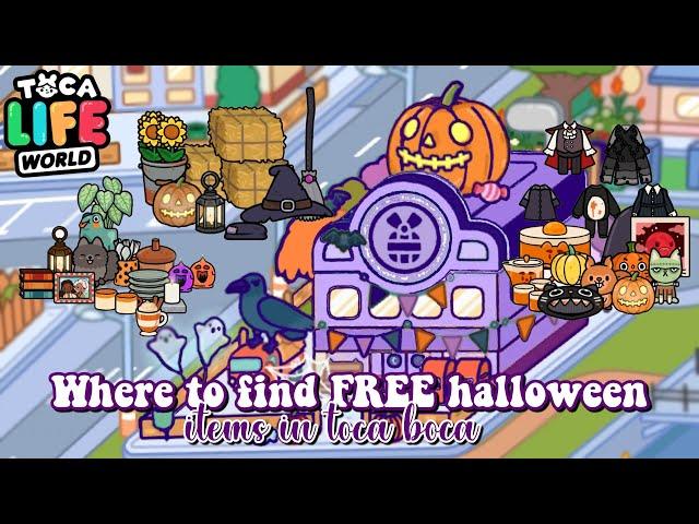 Where to find HALLOWEEN ITEMS IN TOCA LIFE WORLD  | TOCA BOCA