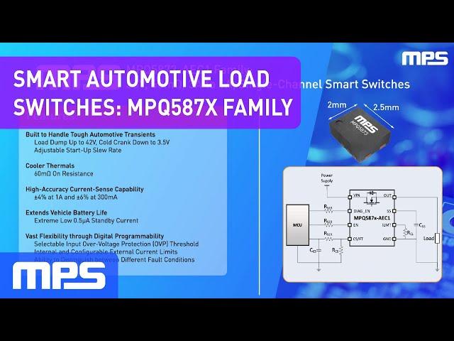 Smart Automotive Load Switches: MPQ587x Family