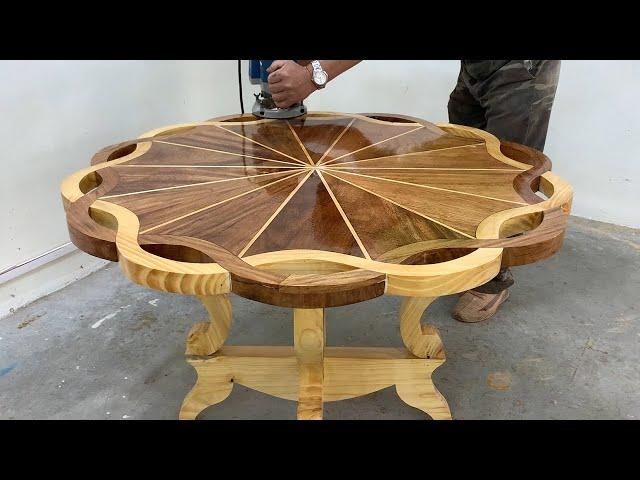 Video Tutorial To build A Table With Amazing Curves Will Make You Satisfied - Skillful woodworking