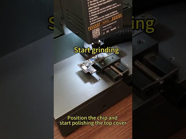 Grinding A14 Phone Chip with Q1 Automatic CNC Machine #phonerepair  #grindingmachines #phonetools