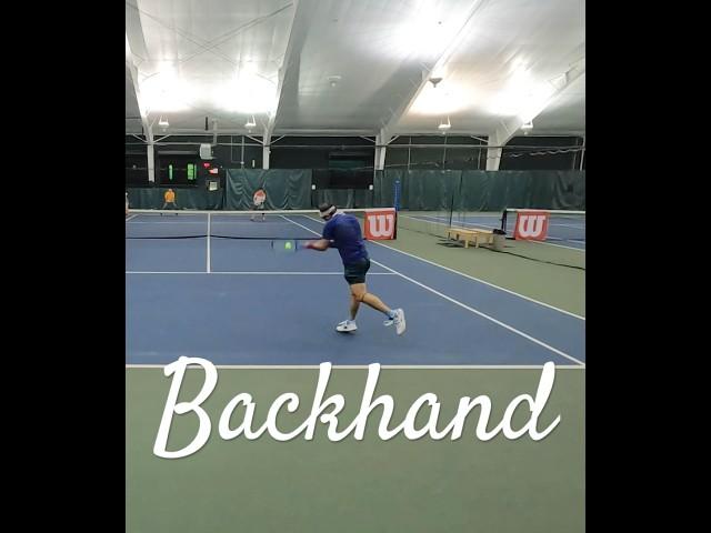 Backhand winner. #njtennis #테니스 #tennis #tennismatch #tennislife #tennisdoubles