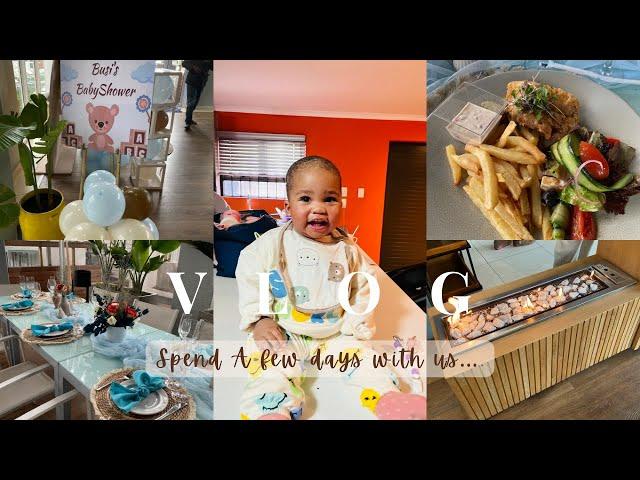 VLOG : Let's go to Busi's baby shower| Cook with me| Omi's first hair cut..South African Youtuber