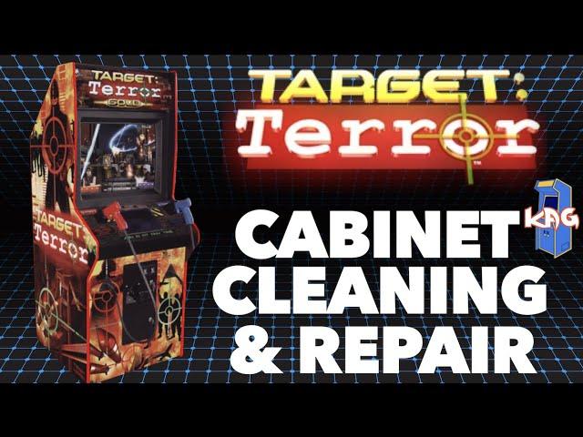 Target Terror Gold Arcade Cabinet Clean Up & Repair