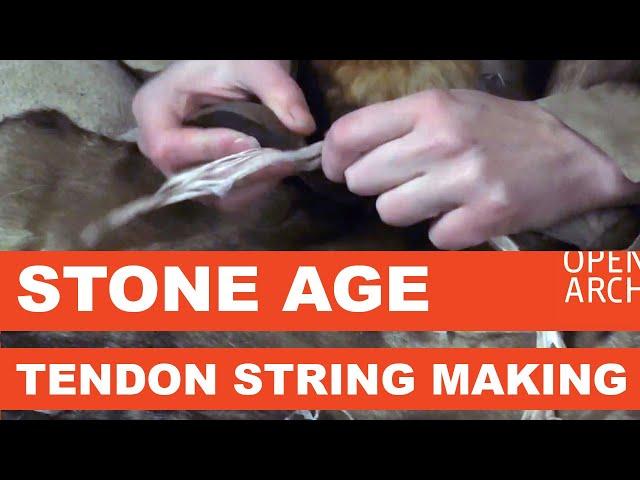 Stone Age Tendon String Making – Jännelanka (OpenARCH)