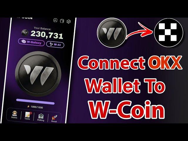 Connect Your OKX Wallet To WCoin In 1 Mint