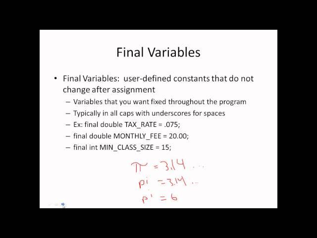 Java Types and Variables - AP Computer Science Lesson 1