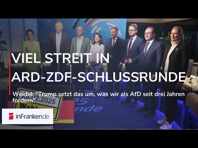 BUNDESTAGSWAHL 2025: Viel Streit in ARD-ZDF-Schlussrunde