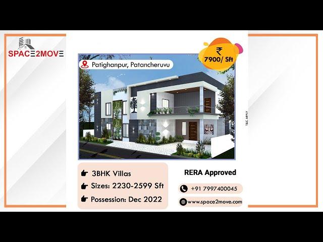 Duplex Villas for Sale in Patighanpur, Hyderabad | Space2move