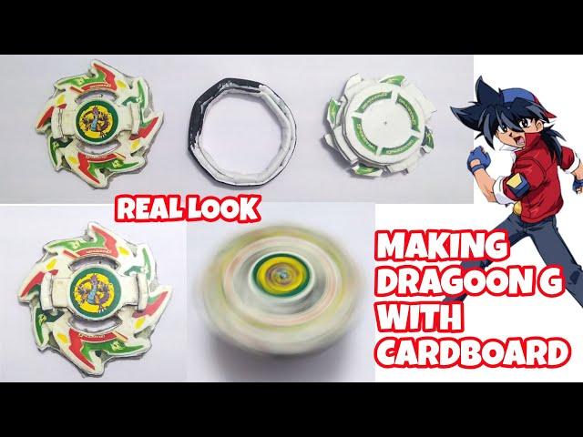 Making dragoon g with cardboard /How to make dragoon beyblade /  how to make beyblade / AD Crafts