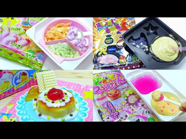 ASMR Unboxing Kracie Popin Cookin Japanese DIY Candy Kit Compilation