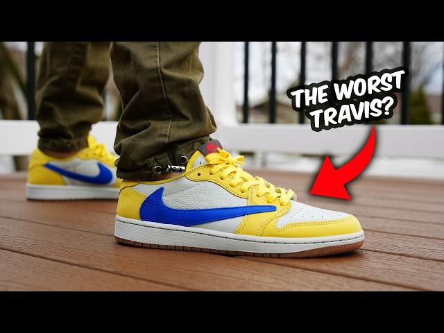 TRAVIS SCOTT Air Jordan 1 Low ELKINS CANARY Review & On Feet