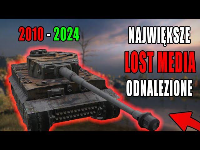 ODNALEZIONO NAJWIĘKSZE LOST MEDIA Z WORLD OF TANKS 