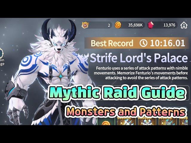 Perfect Guide of Mythic Raid Fenturio - Monster, Pattern [Summoners War Chronicles]