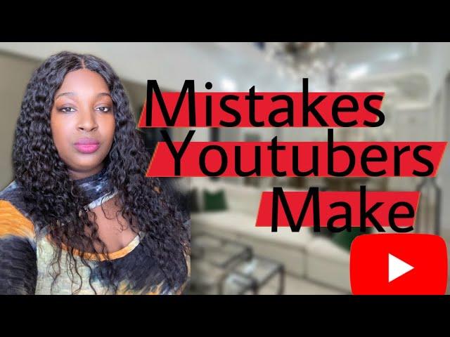 BIG Mistakes SMALL YouTubers Make