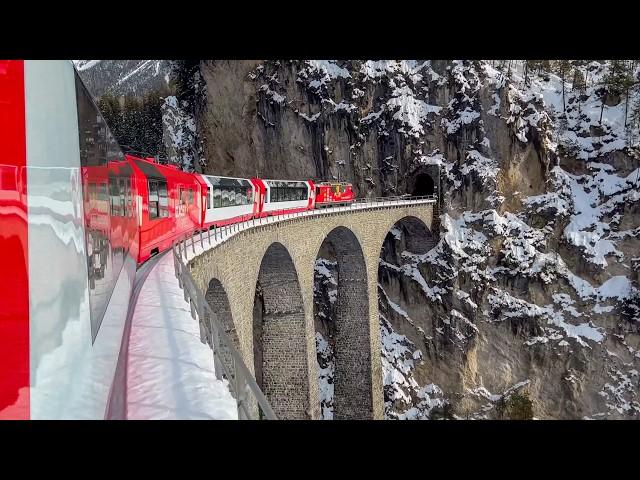 Best winter train rides in Switzerland  - Jungfrau region -  Glacier Express