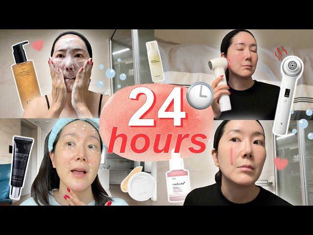 ️Realistic Raw 24hours of what I put on my face throughout the whole day!