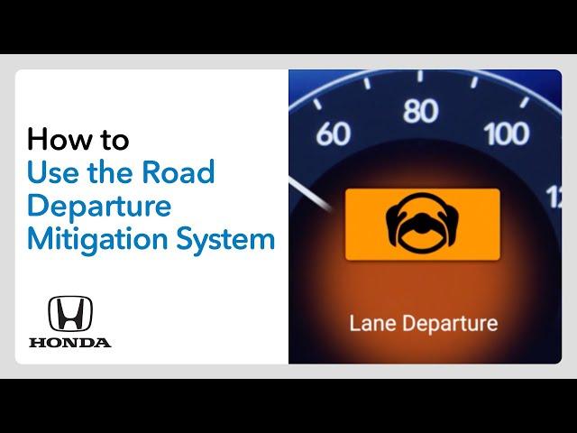 How to Use the Road Departure Mitigation System (RDM)