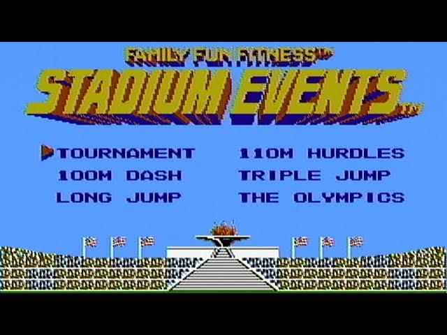 Stadium Events (Bandai, 1987) - NES Gameplay