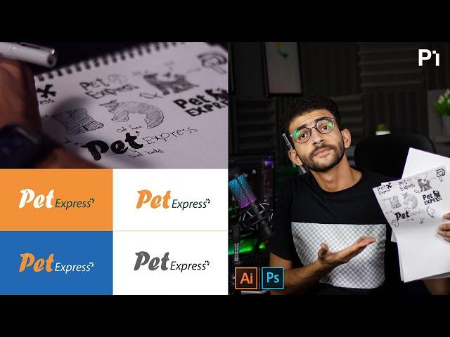 How to Design a Logo - From A To Z | تصميم اللوجو ديزاين