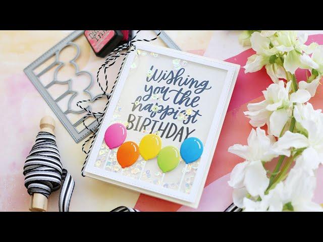 Creative Spark with Laura Bassen - Balloon Cover-Up Shaker Card