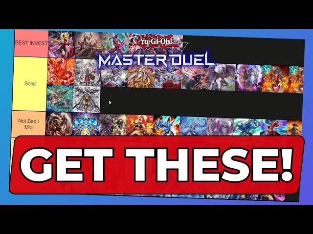 BEST DECKS TO GET AND INVEST IN IN 2025 MASTER DUEL TIER LIST! MAY 2025 UPDATE! ALL THE NEW CARDS!