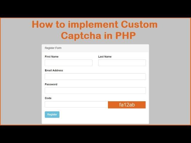 How to Implement Custom Captcha in PHP