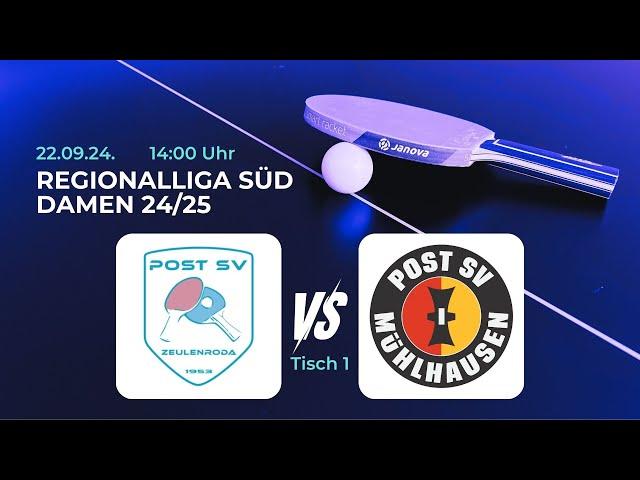 Post SV Zeulenroda vs. Post SV Mühlhausen | Tischtennis Saison 24/25 - Tisch 1