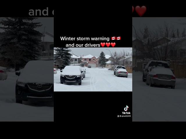 Winter storm warning and our truck drivers ️ | AJMAL MAHMOOD | #canada #alberta #calgary #truck