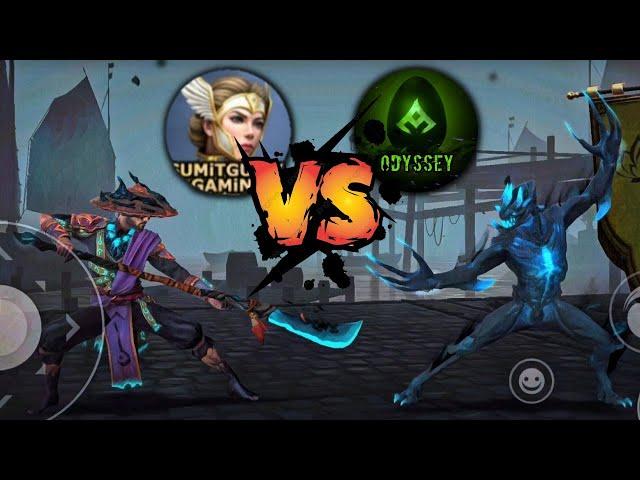 Finally!  Sumit Gupta gaming vs odysseygaming || The most awaited battle || Shadow Fight Arena