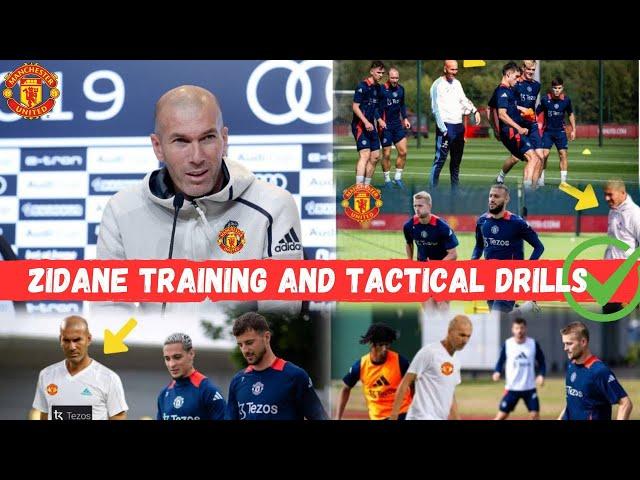 ZIDANE DRIVES INTENSE TACTICAL TRAINING AT MANCHESTER UNITED