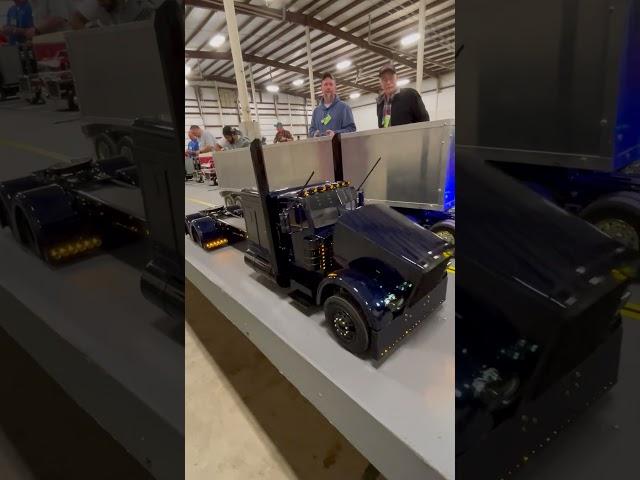 You have to see this custom built Tamiya RC tractor trailer truck