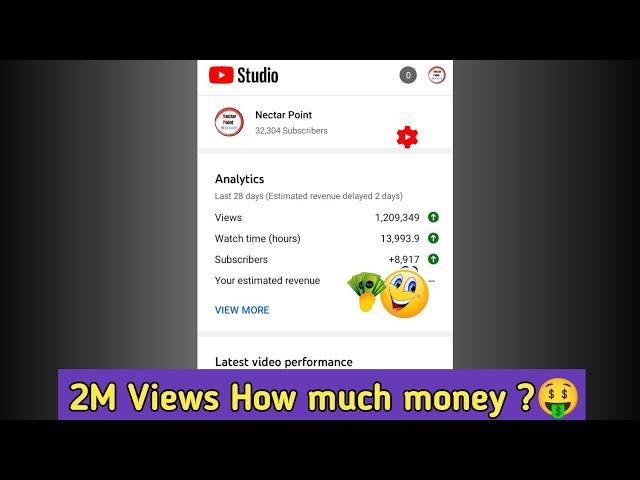 2M Views par YouTube kitne paise deta hai ? 2M Views on youtube how much money ? YouTube earning