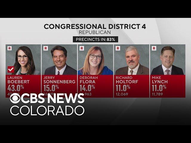 Rep. Lauren Boebert wins primary in new Colorado district with 43% of the vote