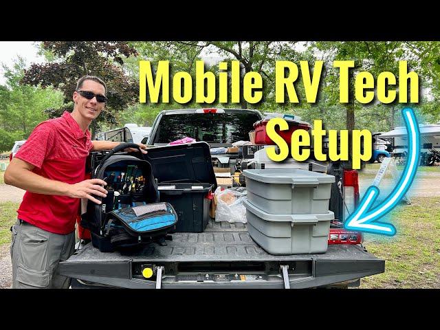 Mobile RV Tech Setup Living & Working From RV