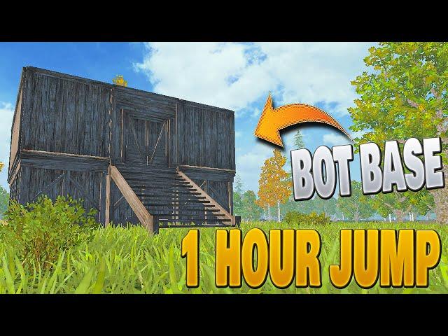 LIVING ON A BOT BASE SOLO JOURNEY 1 HOUR FULL GAMEPLAY START TO BADGE DROP LAST ISLAND OF SURVIVAL