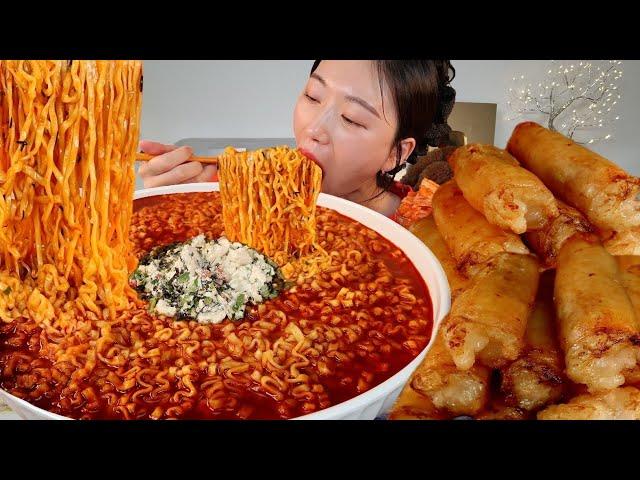 ASMR 오늘도 호로록주의 매운 불닭볶음탕 통대창 리얼먹방 :) Buldak stir-fried noodles Korean traditional beef tripe MUKBANG