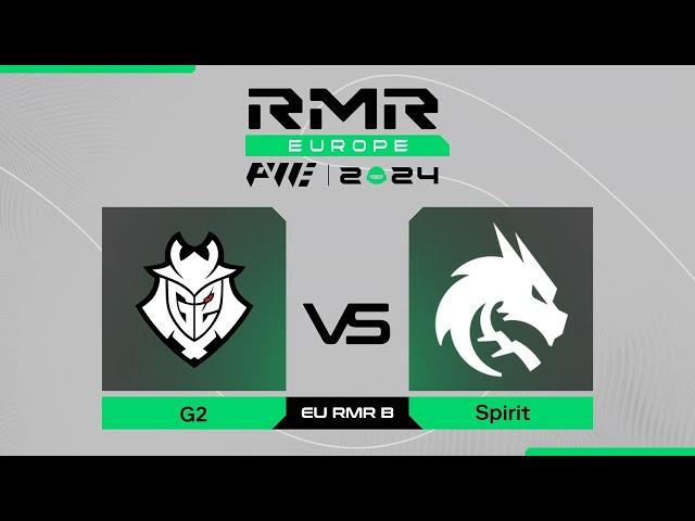 G2 проти Spirit | PWE CS2 EU RMR B 2024