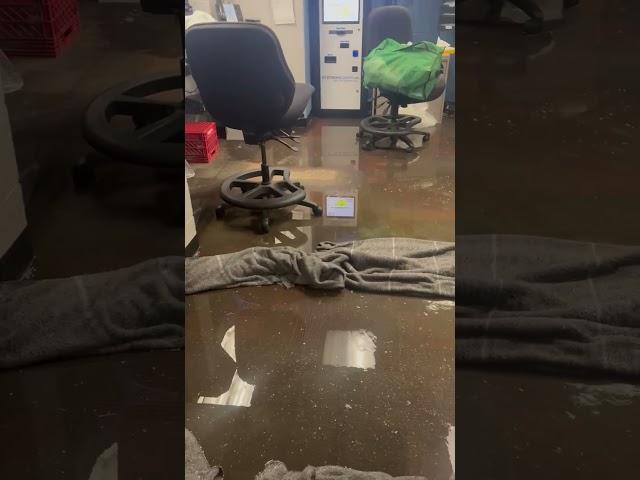 Water main breaks inside Jackson County Jail booking area