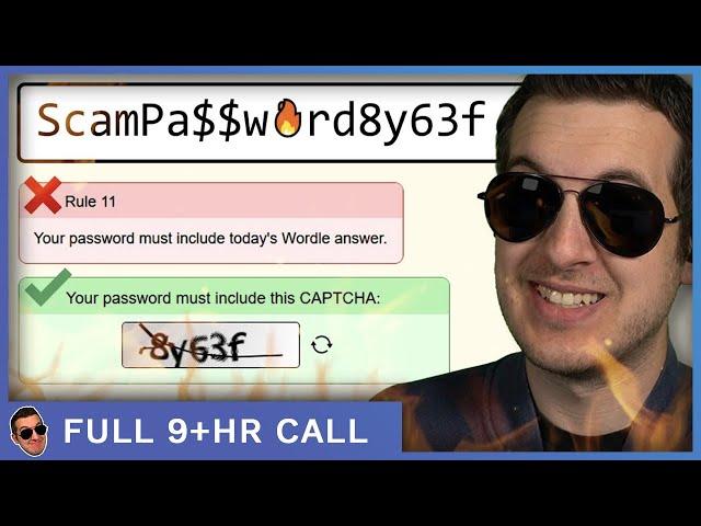 Scammers vs Impossible Password Game - Unedited (Full 9hrs)