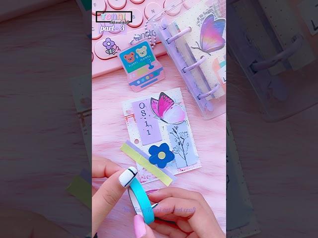 part-3 #journal mini purple binder book / aesthetic mini book /Soothing journaling / journal with me