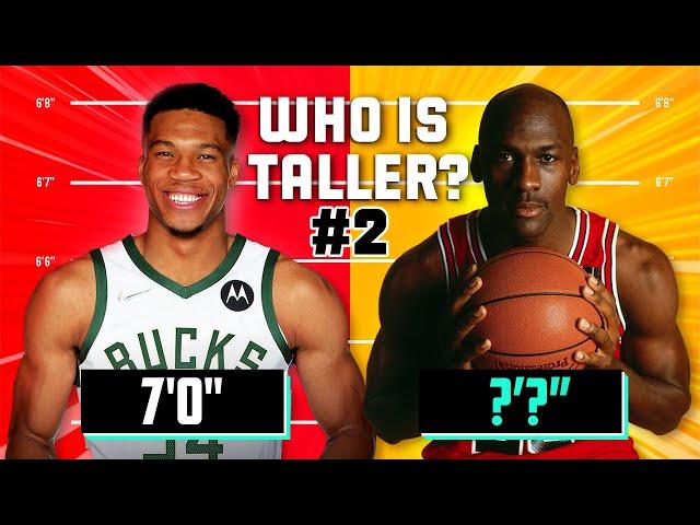 GUESS WHO IS TALLER #2 | TNQ #nba #nbaquiz #nbatrivia