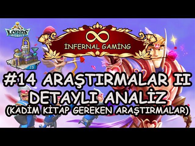 Lords Mobile Araştırmalar Detaylı Analiz (Kadim Kitap Gereken Araştırmalar) #14