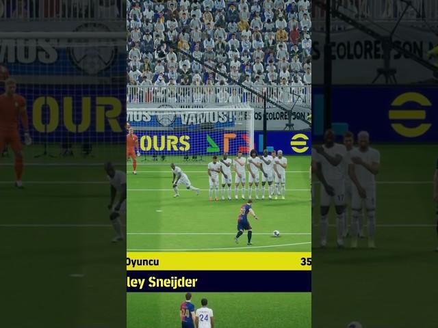 Sneijder free kick goal Efootball 2025 #sneijder #freekick #efootball #efootball2025