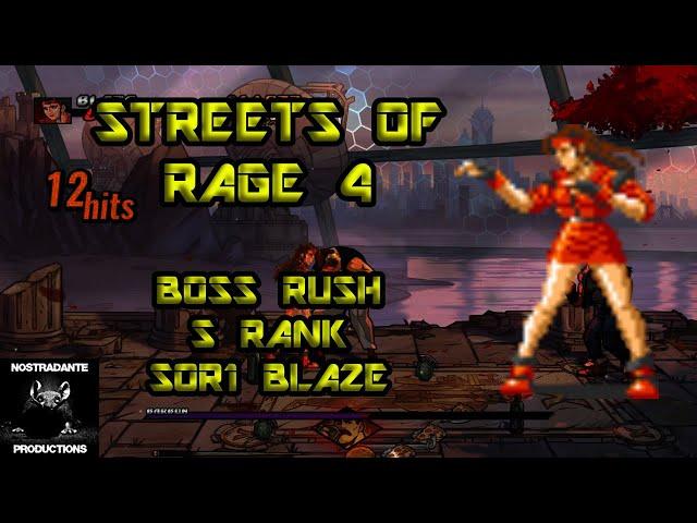 Streets Of Rage 4: Boss Rush - S Rank With SOR1 Blaze