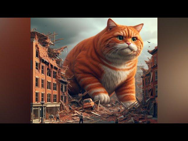 Red cat's revenge | Sad story | Poor cat | Giant cat #cats #ai #sadcat