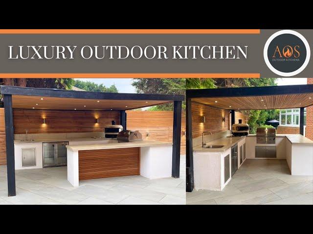 NEW OUTDOOR LIVING SPACE: LUXURY OUTDOOR KITCHEN BUILD | GOZNEY DOME | ASCOT